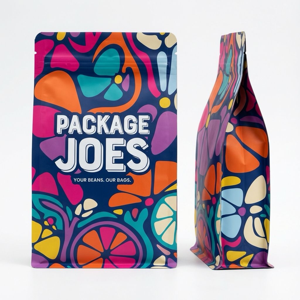 Custom-Printed Flat Bottom Bags
